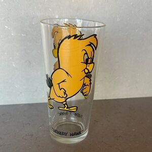 Vintage Looney Tunes Warner Bros. Pepsi Glass Tumbler - Henery Hawk Collectible